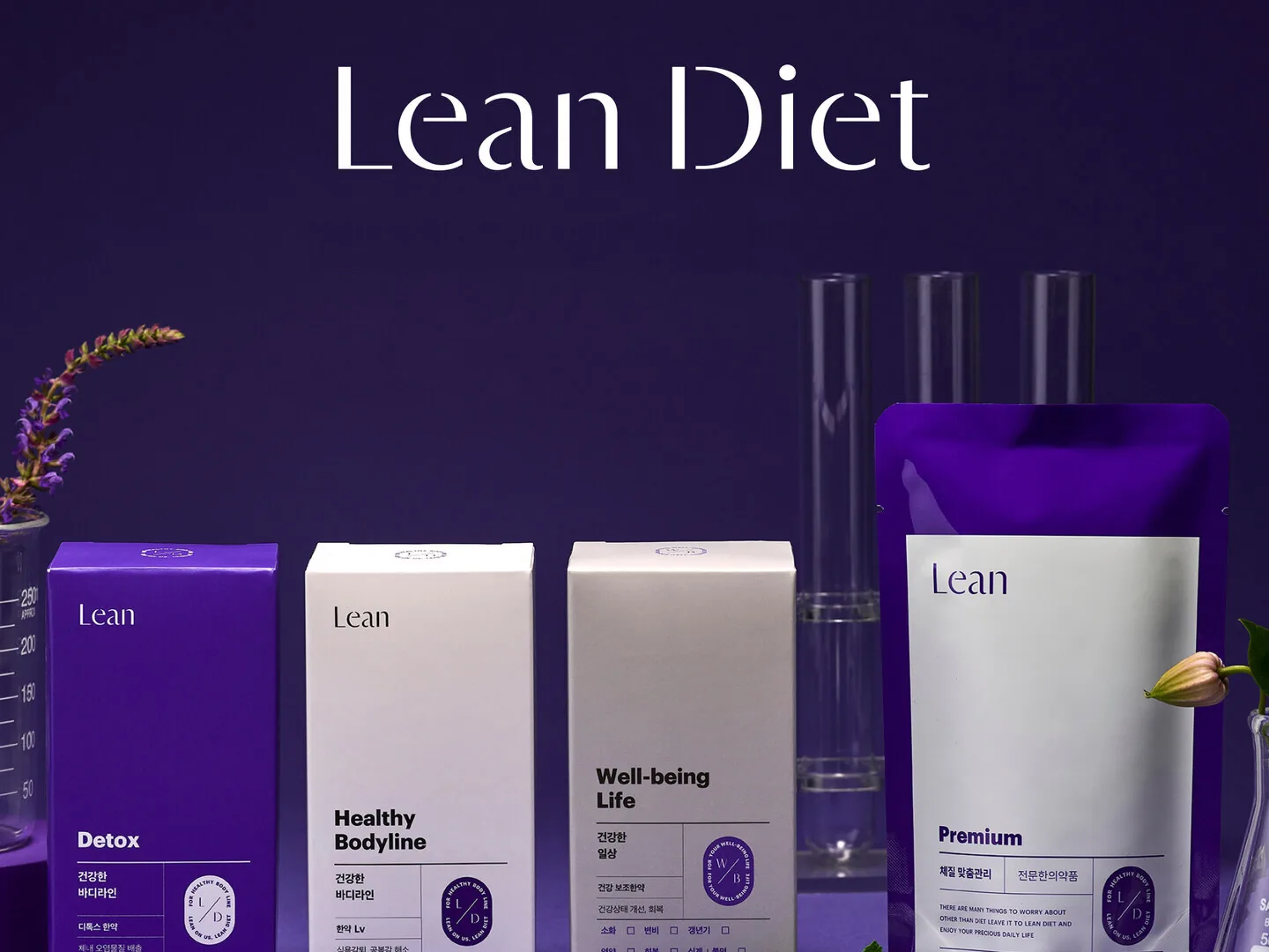온담 린다이어트 제품 라인업 — Detox · Healthy Bodyline · Well-being Life · Premium